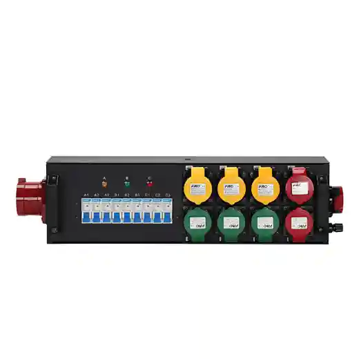 9 Road Waterproof 16A Output 32A 5pin Input Power Distributor
